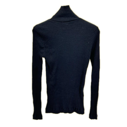DRIES VAN NOTEN ドリスヴァンノッテン ネイビー ハイネックリブニット トップス
