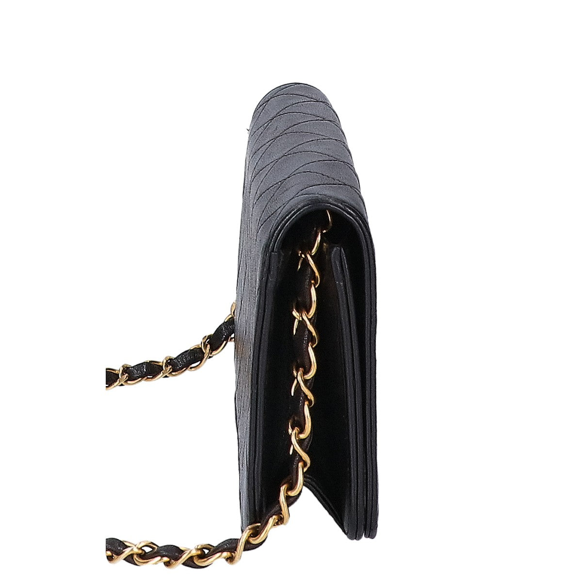 CHANEL シャネル 4番台 プッシュロック ミニマトラッセ チェーン ショルダーバッグ