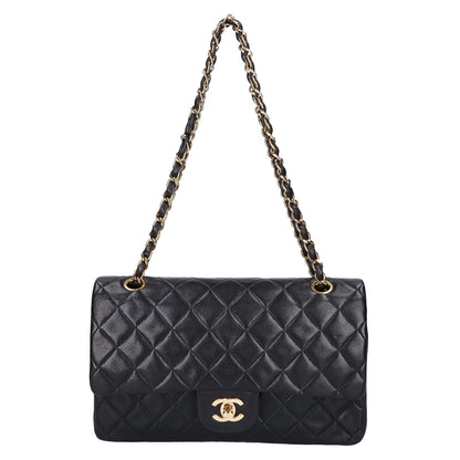 CHANEL シャネル A01112 5番台 ラムスキン ダブルフラップ マトラッセ25 チェーン ショルダーバッグ
