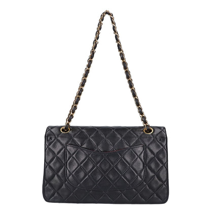 CHANEL シャネル A01112 5番台 ラムスキン ダブルフラップ マトラッセ25 チェーン ショルダーバッグ