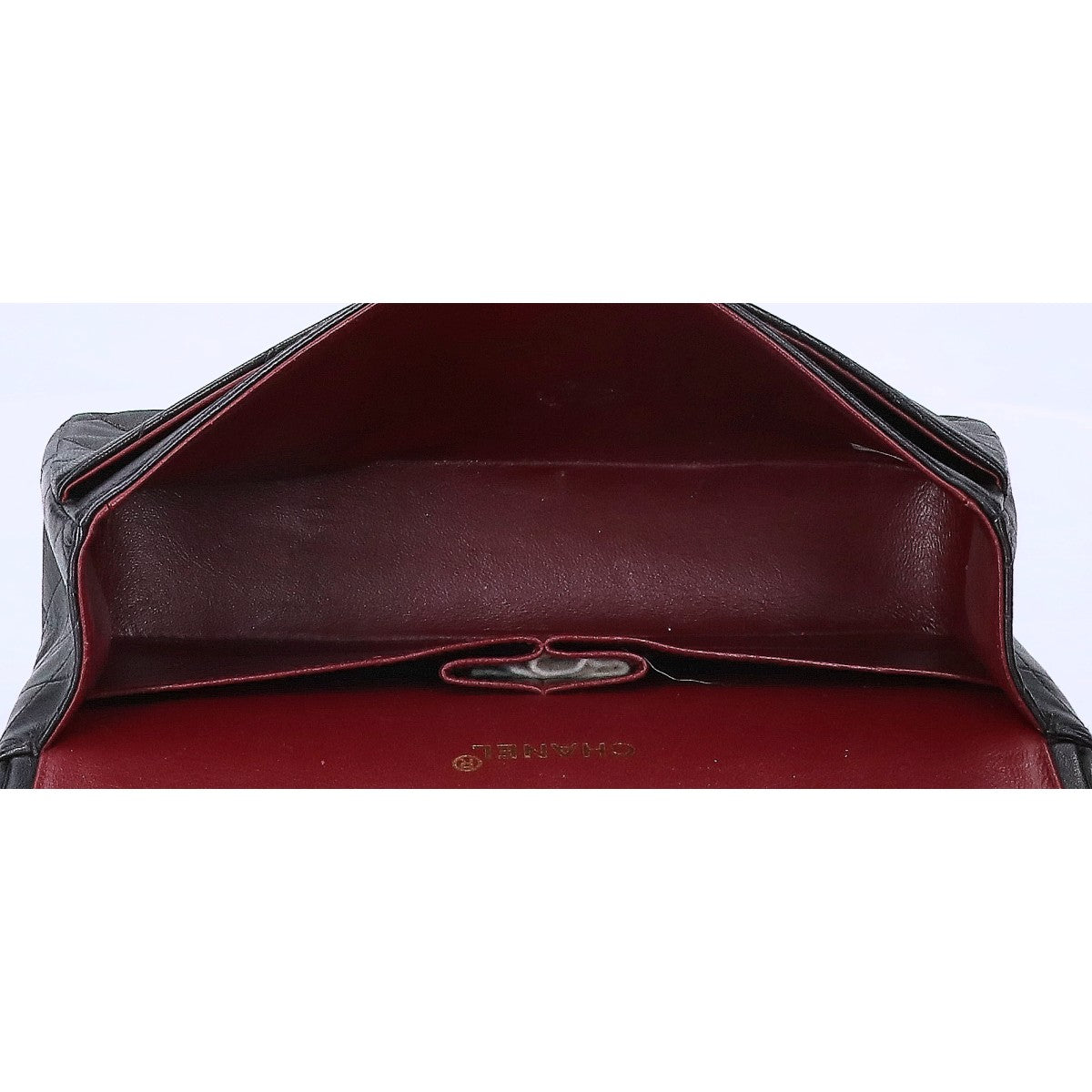 CHANEL シャネル A01112 5番台 ラムスキン ダブルフラップ マトラッセ25 チェーン ショルダーバッグ
