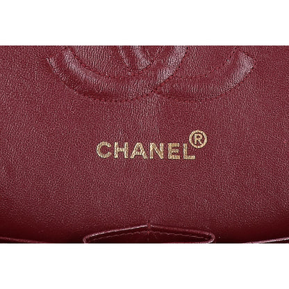 CHANEL シャネル A01112 5番台 ラムスキン ダブルフラップ マトラッセ25 チェーン ショルダーバッグ