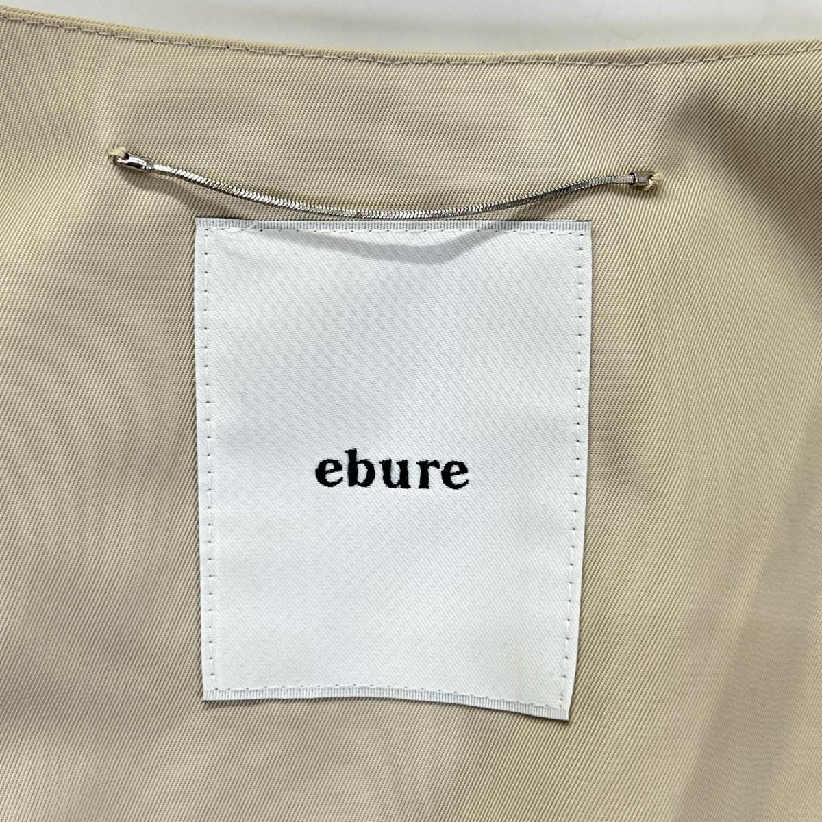 ebure エブール 2910200017N ノーカラージップアップコート コート