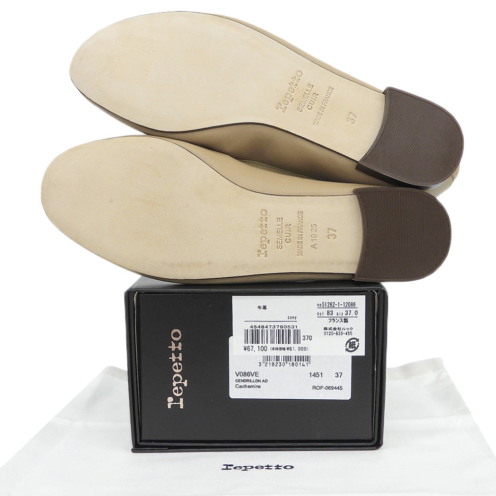 repetto レペット 未使用 Cendrillon サンドリオン バレエ フラットシューズ レディース ベージュ 37 V086VE シューズ