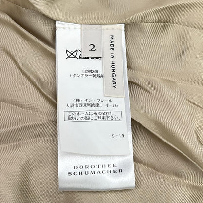 DOROTHEE SCHUMACHER ドロシーシューマッハ ピンク モヘヤコットン ファー ノーカラー コート コート