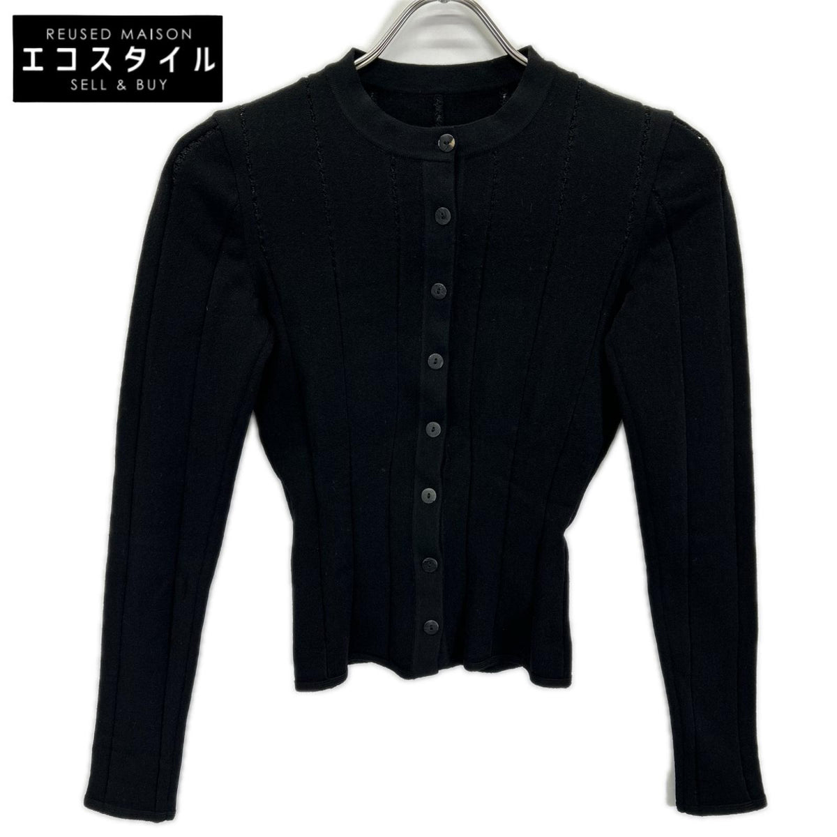 ALAIA アライア 4W9UA75RM120 ブラック カーディガン トップス