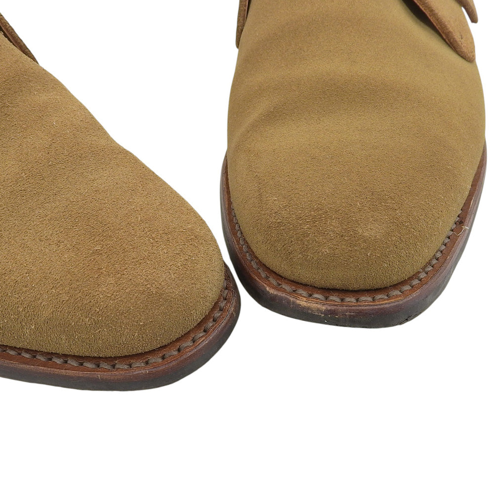SCOTCH GRAIN スコッチグレイン 美品 シングルモンク スエード プレーントゥシューズ メンズ ベージュ系 5397 シューズ