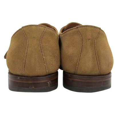 SCOTCH GRAIN スコッチグレイン 美品 シングルモンク スエード プレーントゥシューズ メンズ ベージュ系 5397 シューズ