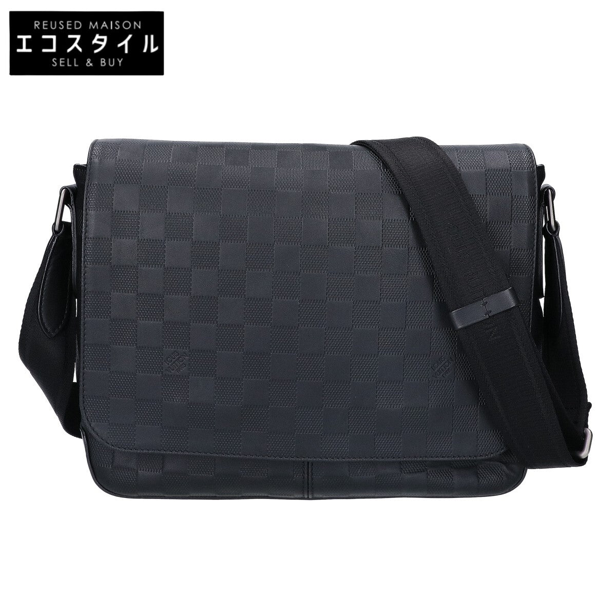 LOUIS VUITTON ルイヴィトン 美品 N41038 ダミエアンフィニ ディストリクトMM ショルダーバッグ