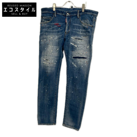 DSQUARED2 ディースクエアード S71LB1029 Medium Breeze Wash Skater Jeans ボトムス