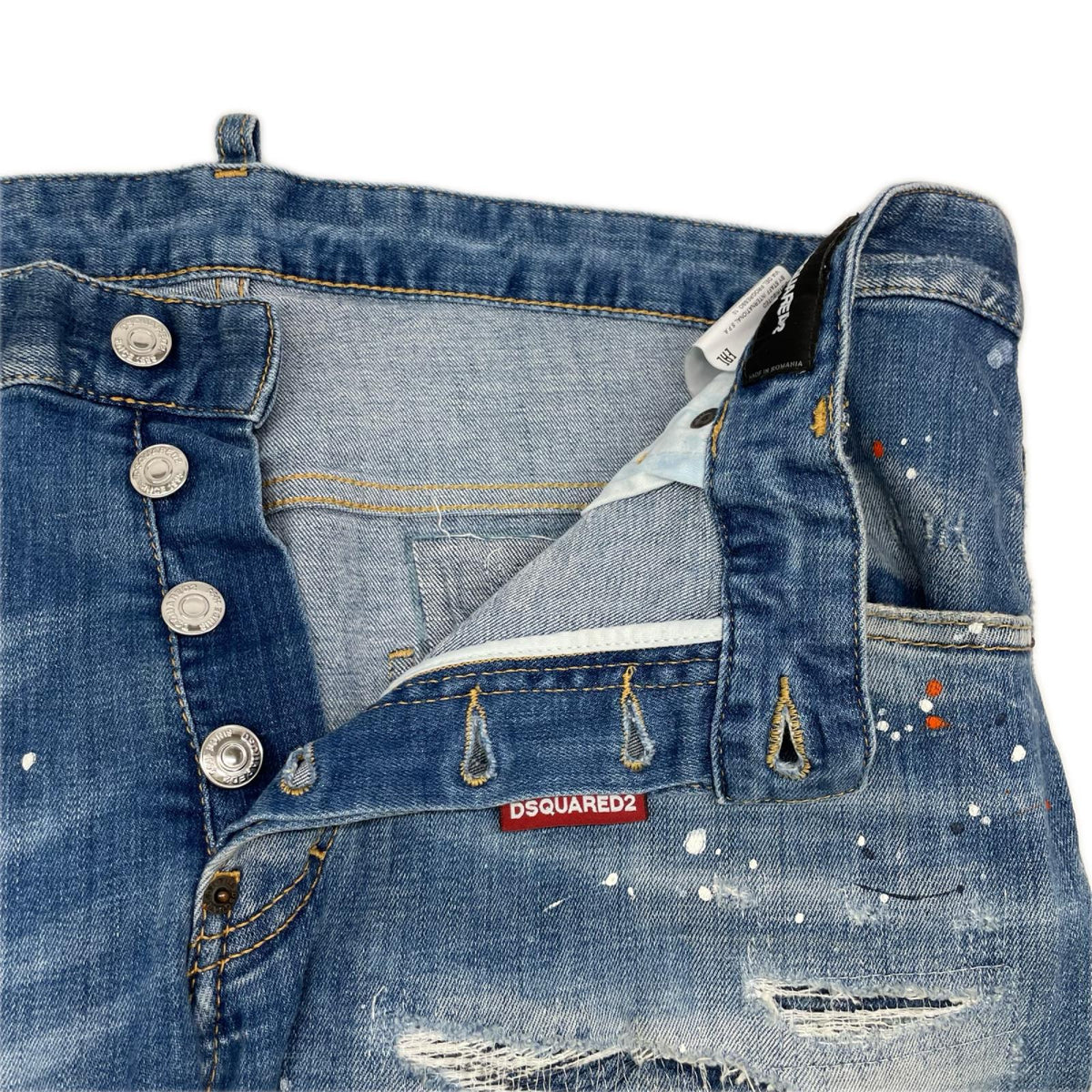 DSQUARED2 ディースクエアード S71LB1029 Medium Breeze Wash Skater Jeans ボトムス