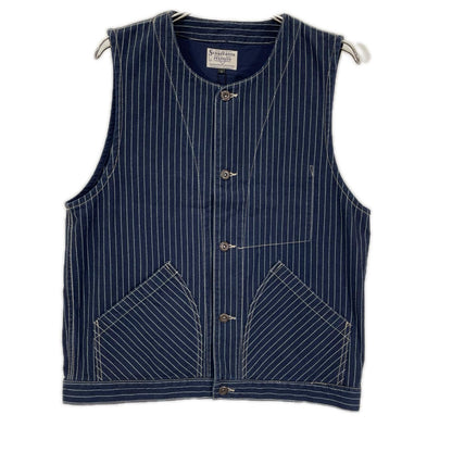 schott ショット 3122067 ネイビー OLD HICKORY DENIM VEST ベスト