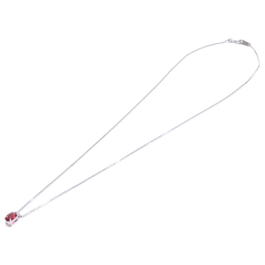QVC QVC 新品同様 Pt950 ピジョンブラッドルビー1.0ct ダイヤモンド0.03ct トップ/Pt850チェーン ネックレス