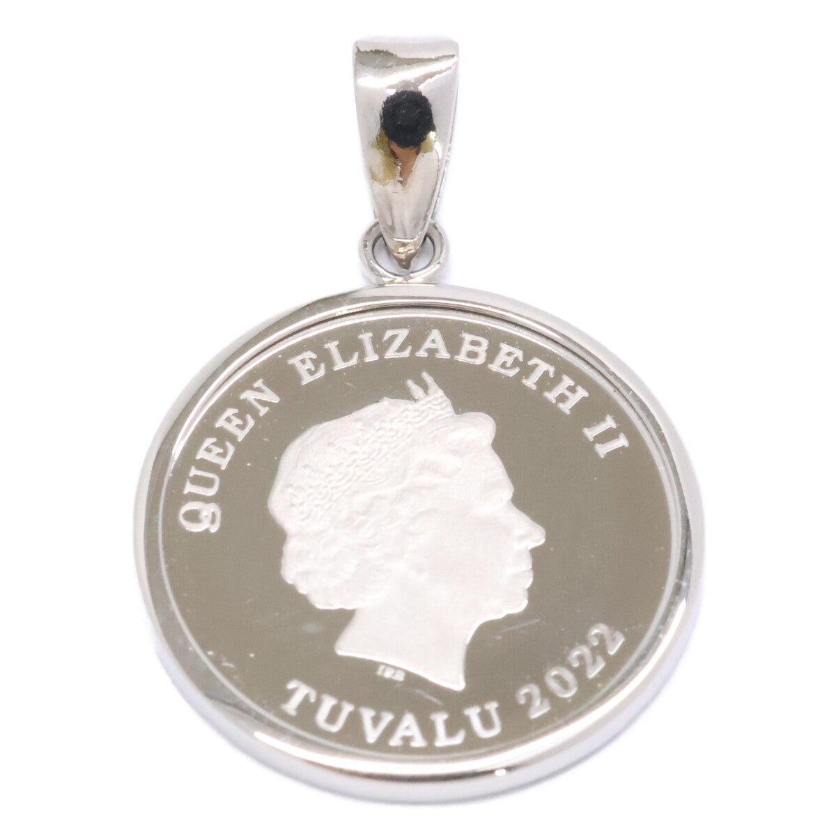 GSTV ジーエスティーブイ 【新品同様】TUVALU 2022 1/25oz 9995 PLATINUM ツバルエンジェル コイン ペンダントトップ