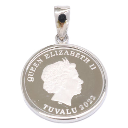 GSTV ジーエスティーブイ 【新品同様】TUVALU 2022 1/25oz 9995 PLATINUM ツバルエンジェル コイン ペンダントトップ