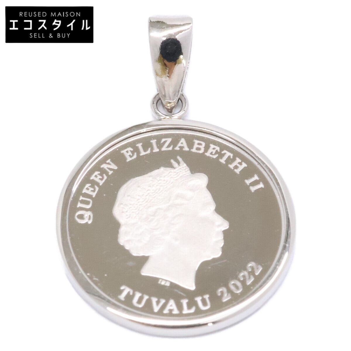 GSTV ジーエスティーブイ 【新品同様】TUVALU 2022 1/25oz 9995 PLATINUM ツバルエンジェル コイン ペンダントトップ