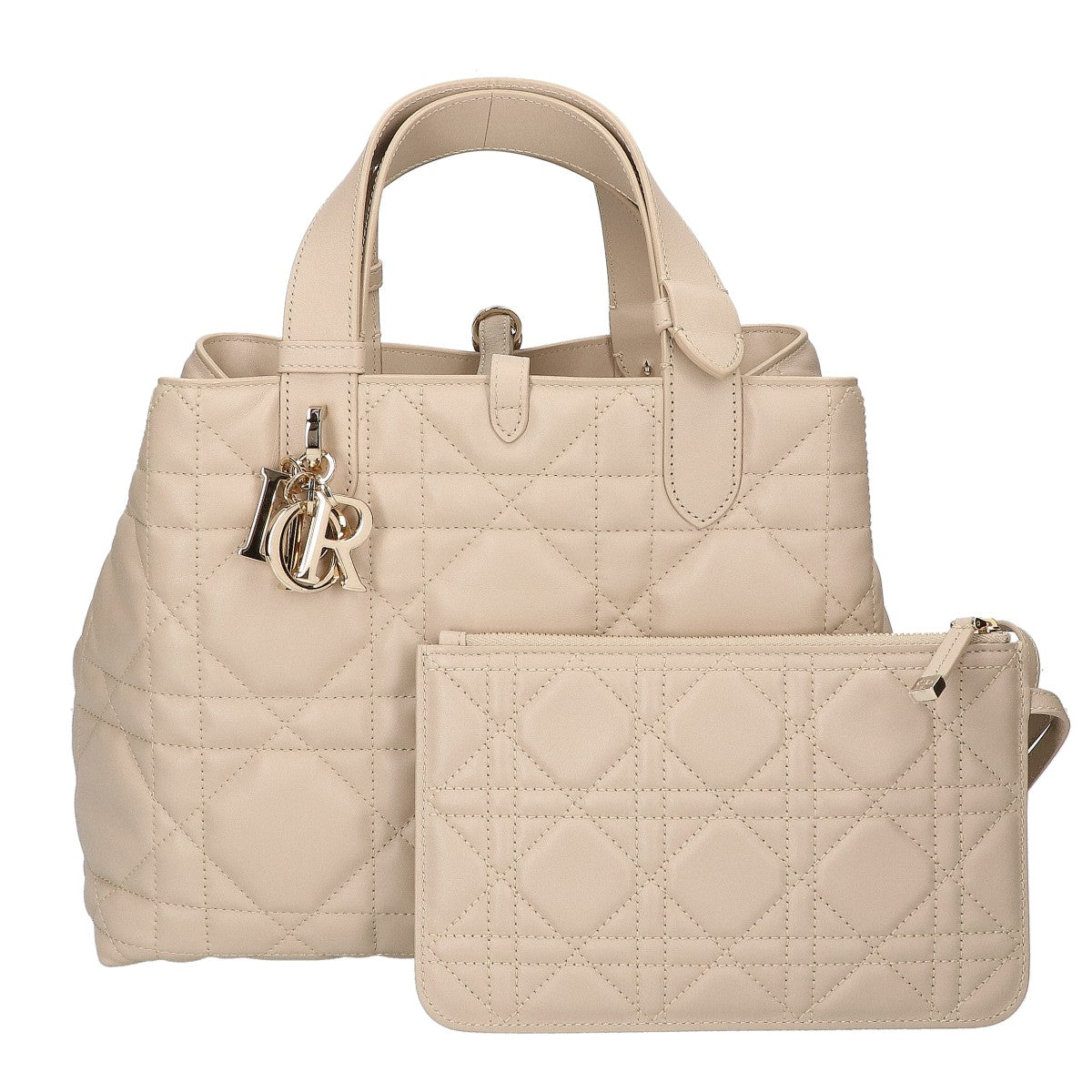 Christian Dior クリスチャンディオール 新品同様 M2821 Dior Toujours マクロカナージュ カーフスキン ミディアム ハンドバッグ