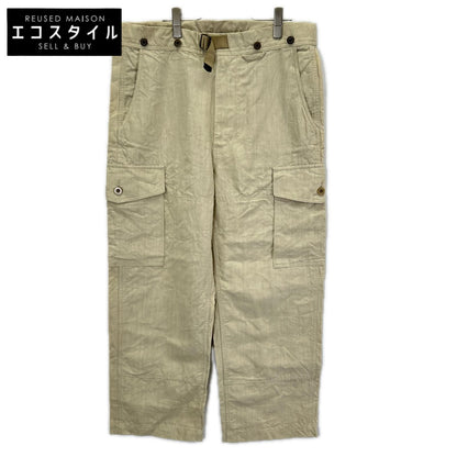 NIGEL CABOURN ナイジェルケーボン 8040ー00ー50007 リネン ワイドカーゴパンツ ボトムス