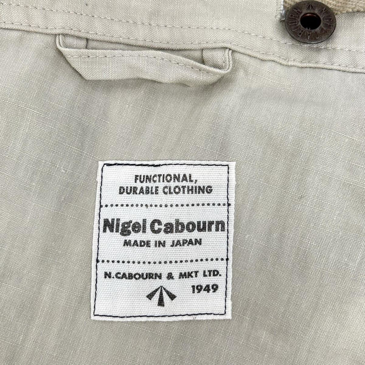 NIGEL CABOURN ナイジェルケーボン 8040ー00ー50007 リネン ワイドカーゴパンツ ボトムス