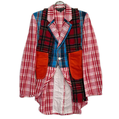 COMMEdesGARCONS HOMME PLUS コムデギャルソンオムプリュス AD2009 PE-J051 10SS ランダムコラージュ期パッチワークジャケット トップス