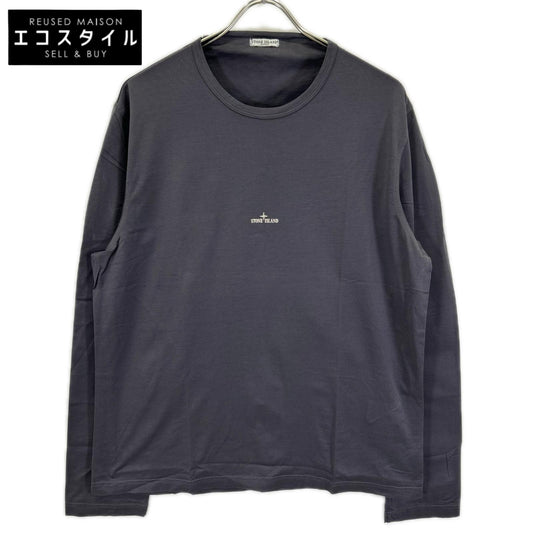 STONE ISLAND ストーンアイランド 46152F34/3186 グレー ロゴ長袖Tシャツ トップス