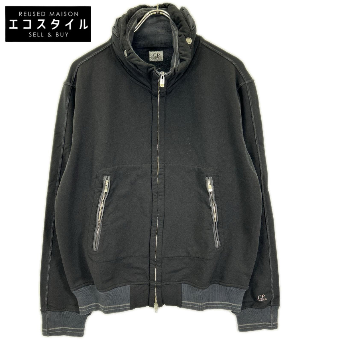 C.P.COMPANY シーピーカンパニー 48186054/1494 ブラック フルジップパーカー トップス