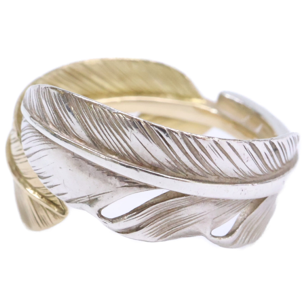 WASHIMITARO 鷲見太郎 S K18 feather & S feather ring フェザー リング 指輪
