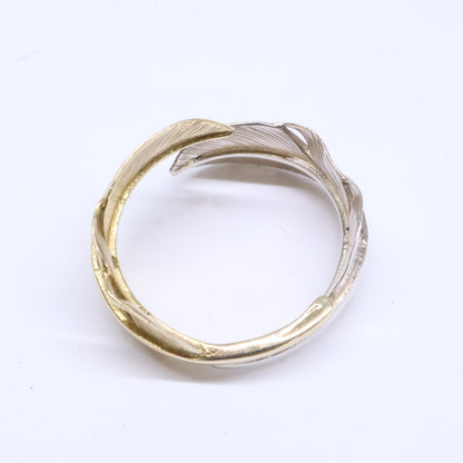 WASHIMITARO 鷲見太郎 S K18 feather & S feather ring フェザー リング 指輪