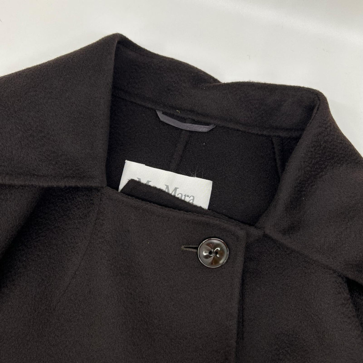 Max Mara マックスマーラ 10160489 ブラウン ピュアカシミヤ ロングコート コート