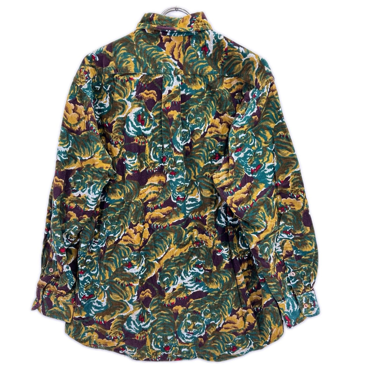 KENZO ケンゾー 虎/タイガー総柄プリントコーデュロイシャツ トップス