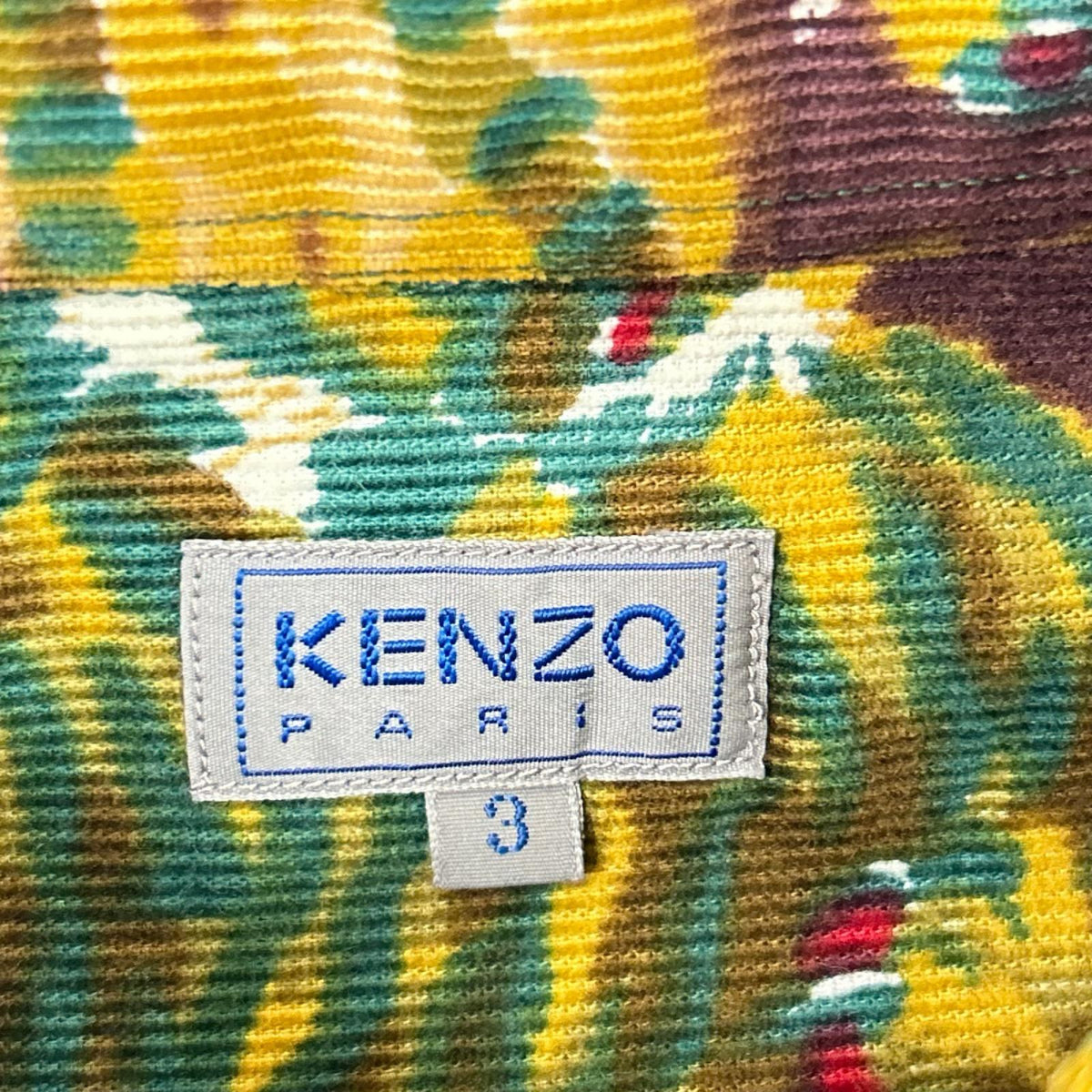 KENZO ケンゾー 虎/タイガー総柄プリントコーデュロイシャツ トップス