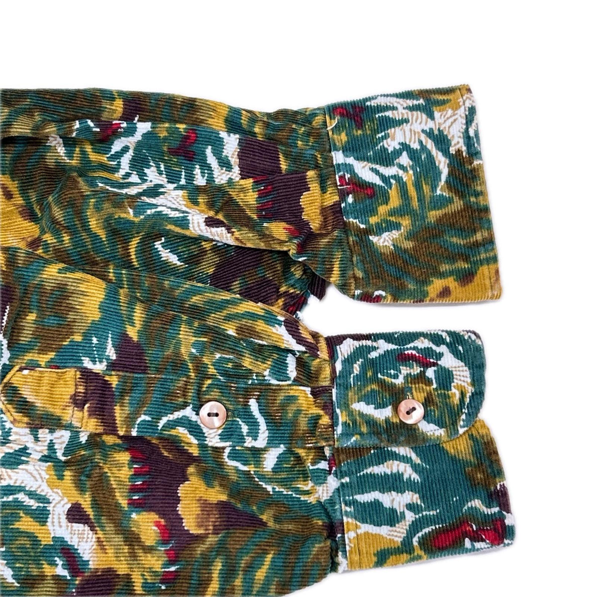 KENZO ケンゾー 虎/タイガー総柄プリントコーデュロイシャツ トップス