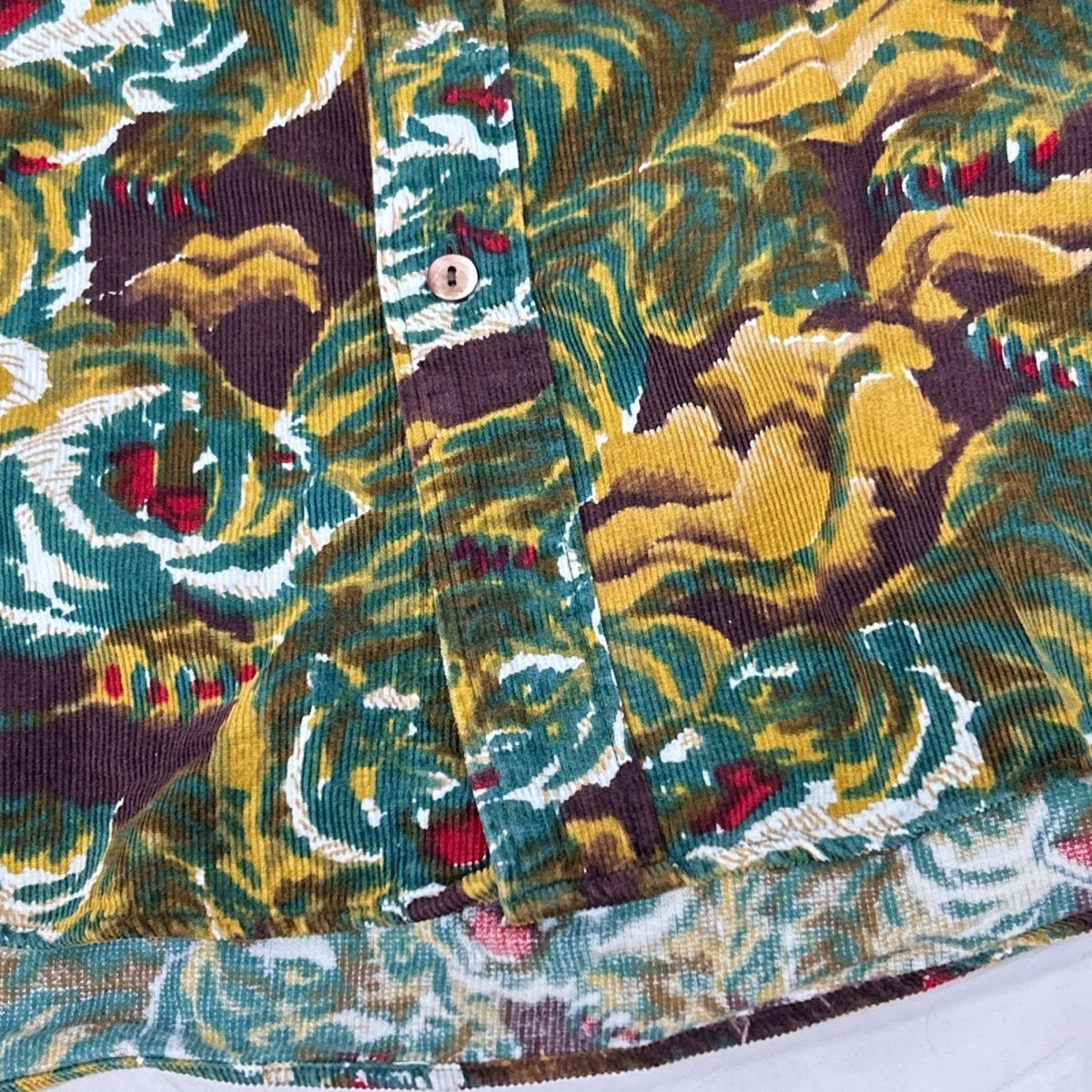 KENZO ケンゾー 虎/タイガー総柄プリントコーデュロイシャツ トップス