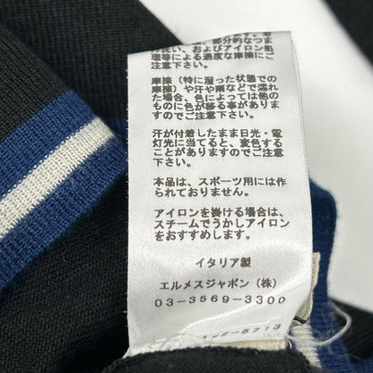 HERMES エルメス ブラック カシミヤシルクラインネックニット トップス