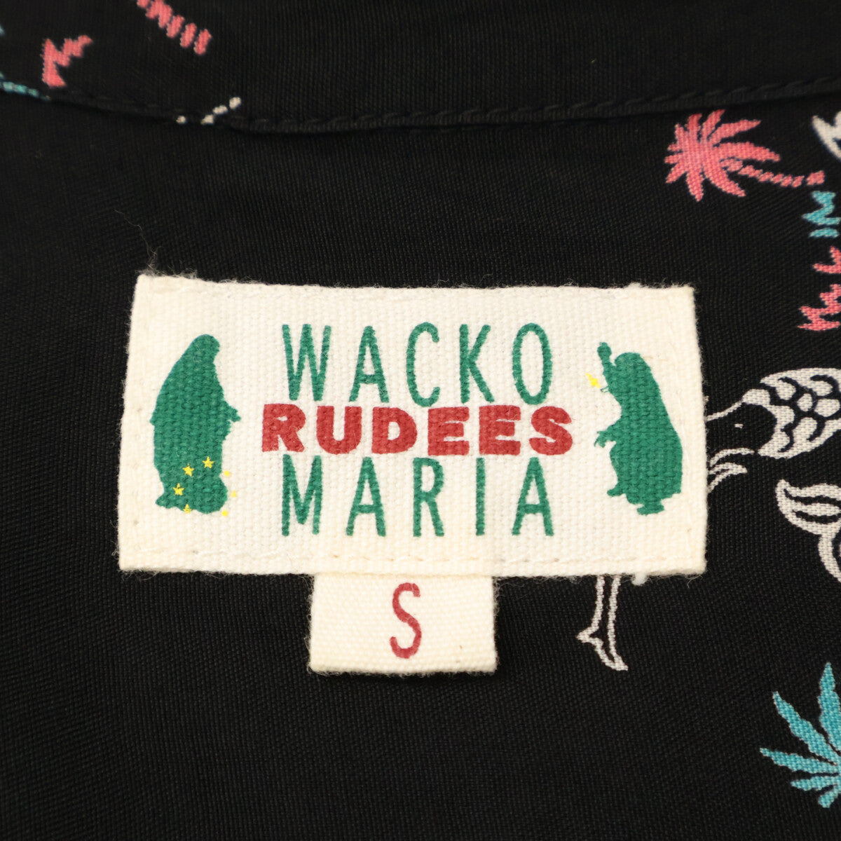 WACKO MARIA WACKOMARIA 黑色美人鱼夏威夷衬衫上衣