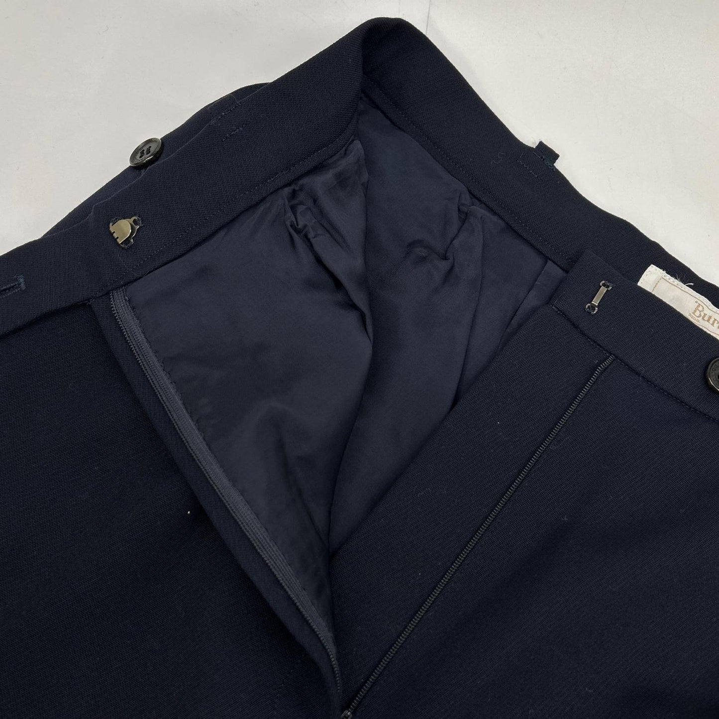 Burberry's バーバリーズ 98年製 ネイビー ウール ワイドショーツ ボトムス