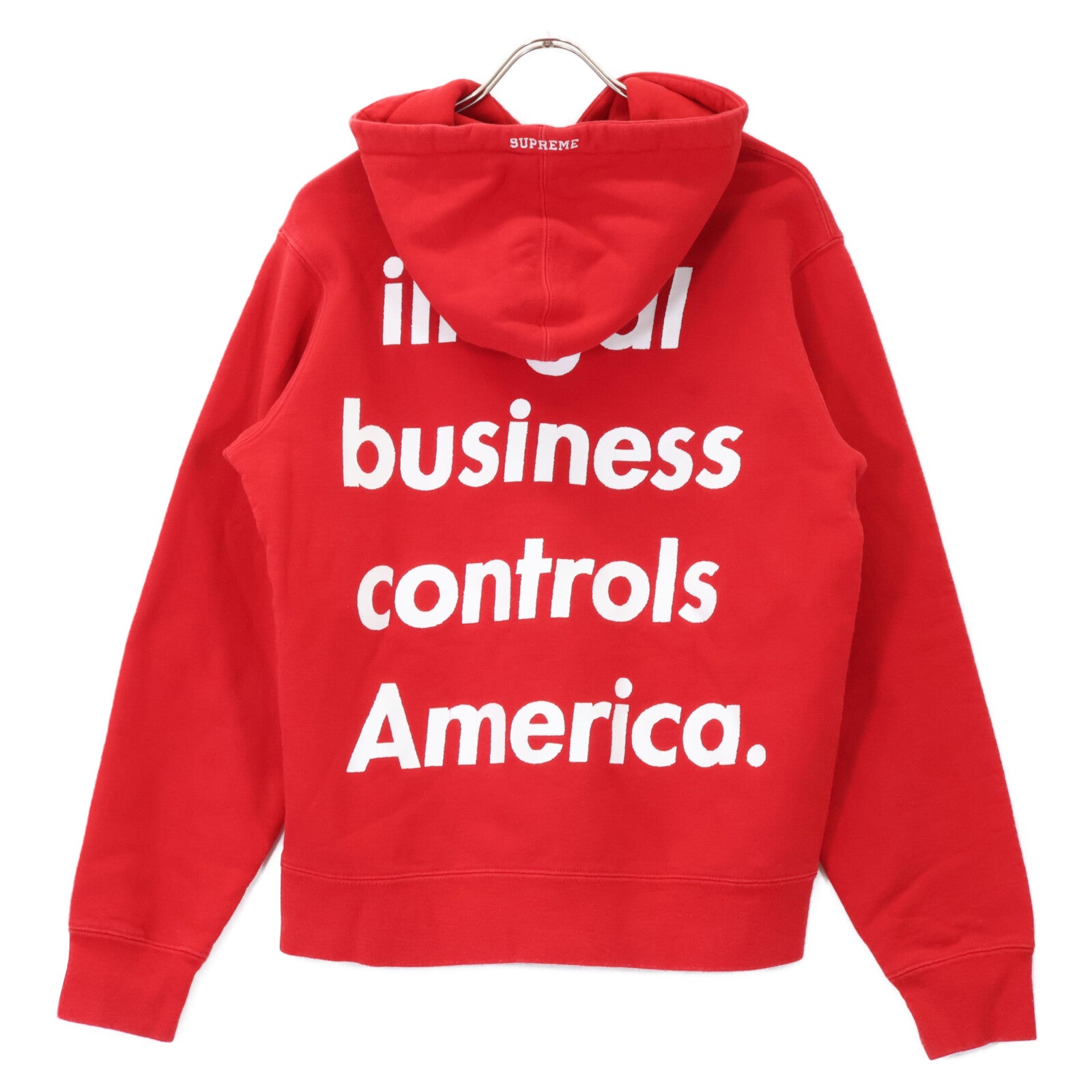 Supreme シュプリーム Illegal business hoodie ﾚｯﾄﾞ ﾌｰﾃﾞｨ トップス S メンズ