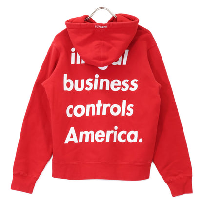 Supreme シュプリーム Illegal business hoodie ﾚｯﾄﾞ ﾌｰﾃﾞｨ トップス S メンズ
