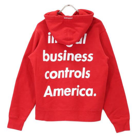 Supreme Illegal Business Hoodie Red Hoodie Tops S Men's