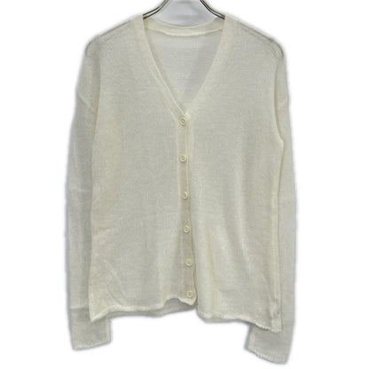 e BIOTOP yo biotop White Mohair Cardigan Top