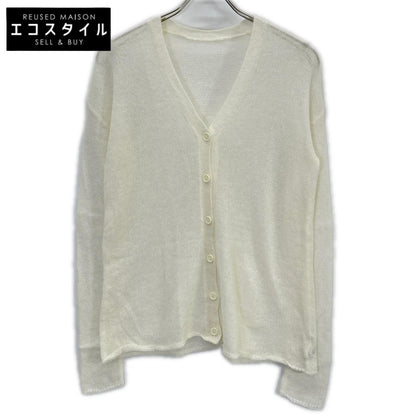 e BIOTOP yo biotop White Mohair Cardigan Top