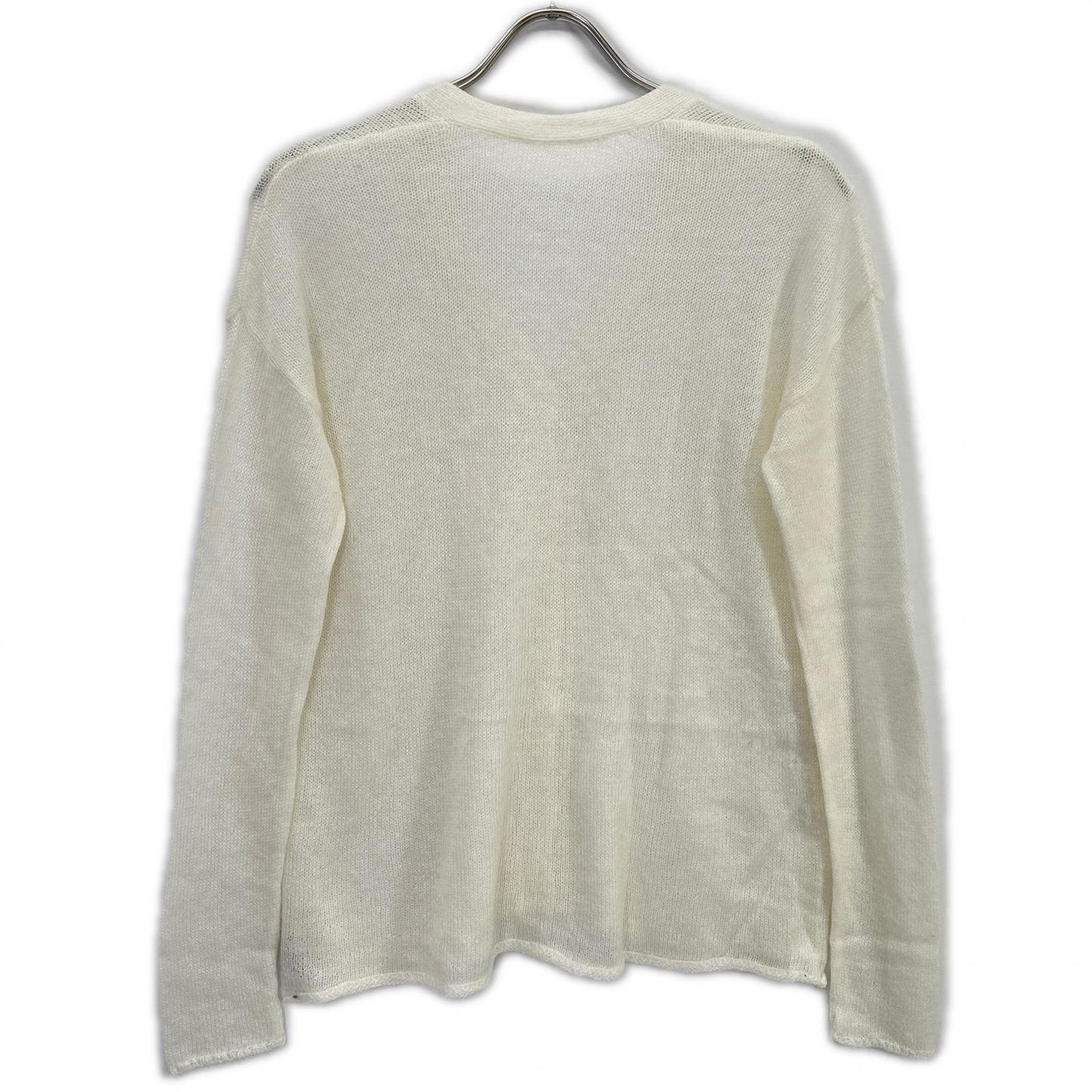 e BIOTOP yo biotop White Mohair Cardigan Top
