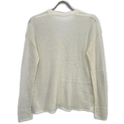 e BIOTOP yo biotop White Mohair Cardigan Top