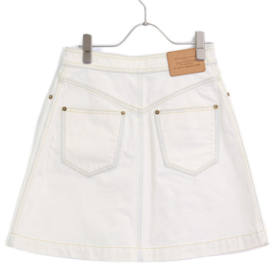 LOUIS VUITTON ルイヴィトン RW232D FPSK43 ホワイト デニム スカート スカート