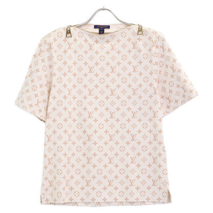 LOUIS VUITTON ルイヴィトン RW241WJ FQTS19 ベージュ モノグラムジップTシャツ トップス
