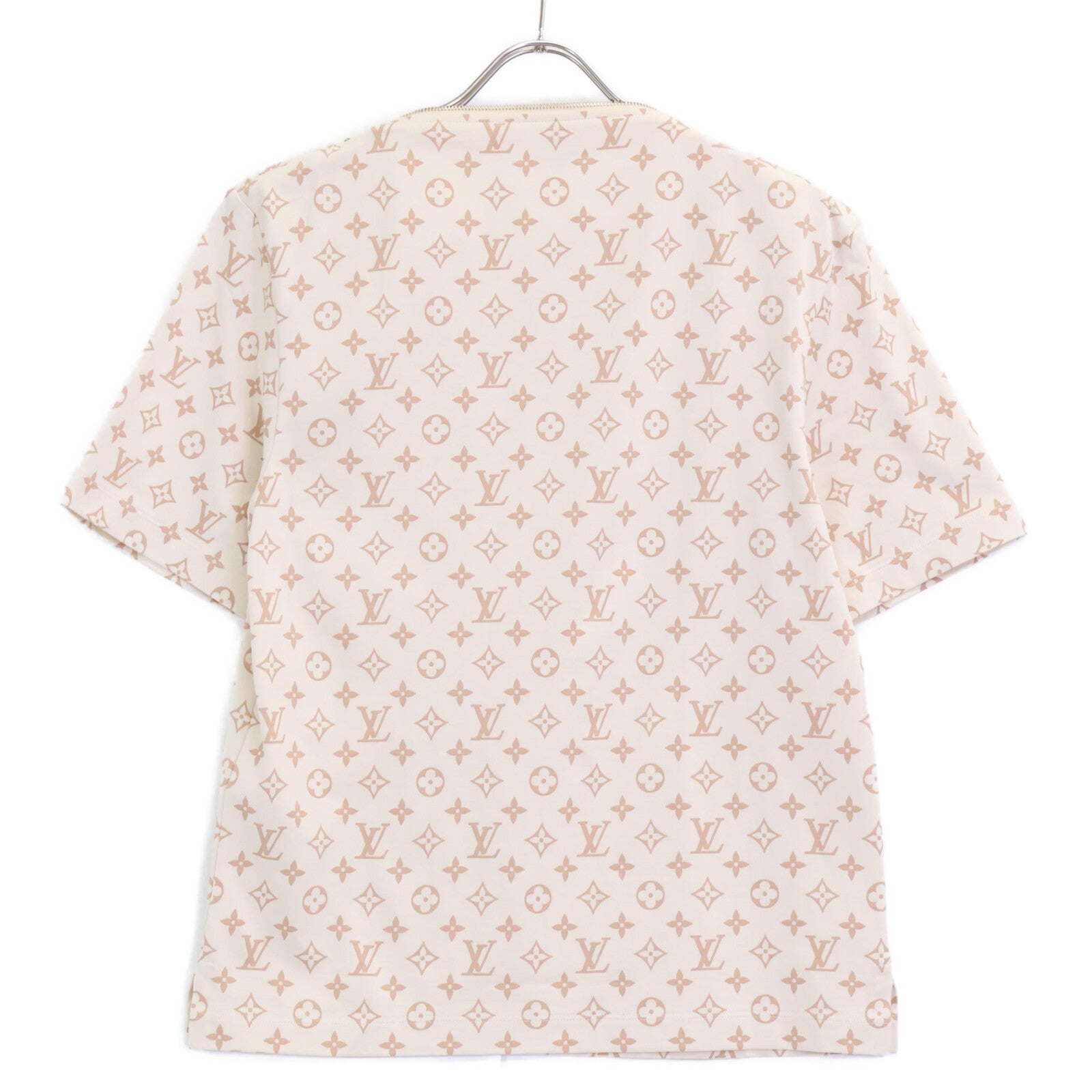 LOUIS VUITTON ルイヴィトン RW241WJ FQTS19 ベージュ モノグラムジップTシャツ トップス