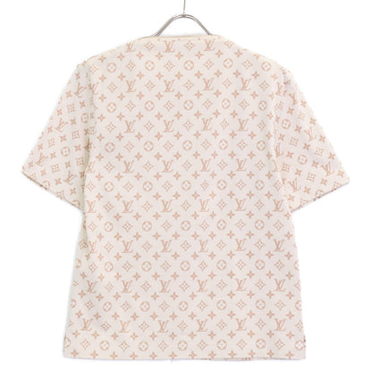 LOUIS VUITTON ルイヴィトン RW241WJ FQTS19 ベージュ モノグラムジップTシャツ トップス