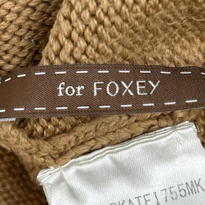 DAISY LIN デイジーリン ﾌﾞﾗｳﾝ ｺｯﾄﾝ ﾀｰﾄﾙﾈｯｸ ﾛﾝｸﾞｽﾘｰﾌﾞﾆｯﾄ トップス F