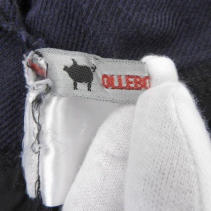 OLLEBOREBLA アルベロベロ 豚さん ブタさん ビジューストーン イージーパンツ ボトムス レディース ネイビー×ブラック ボトムス ― レディース