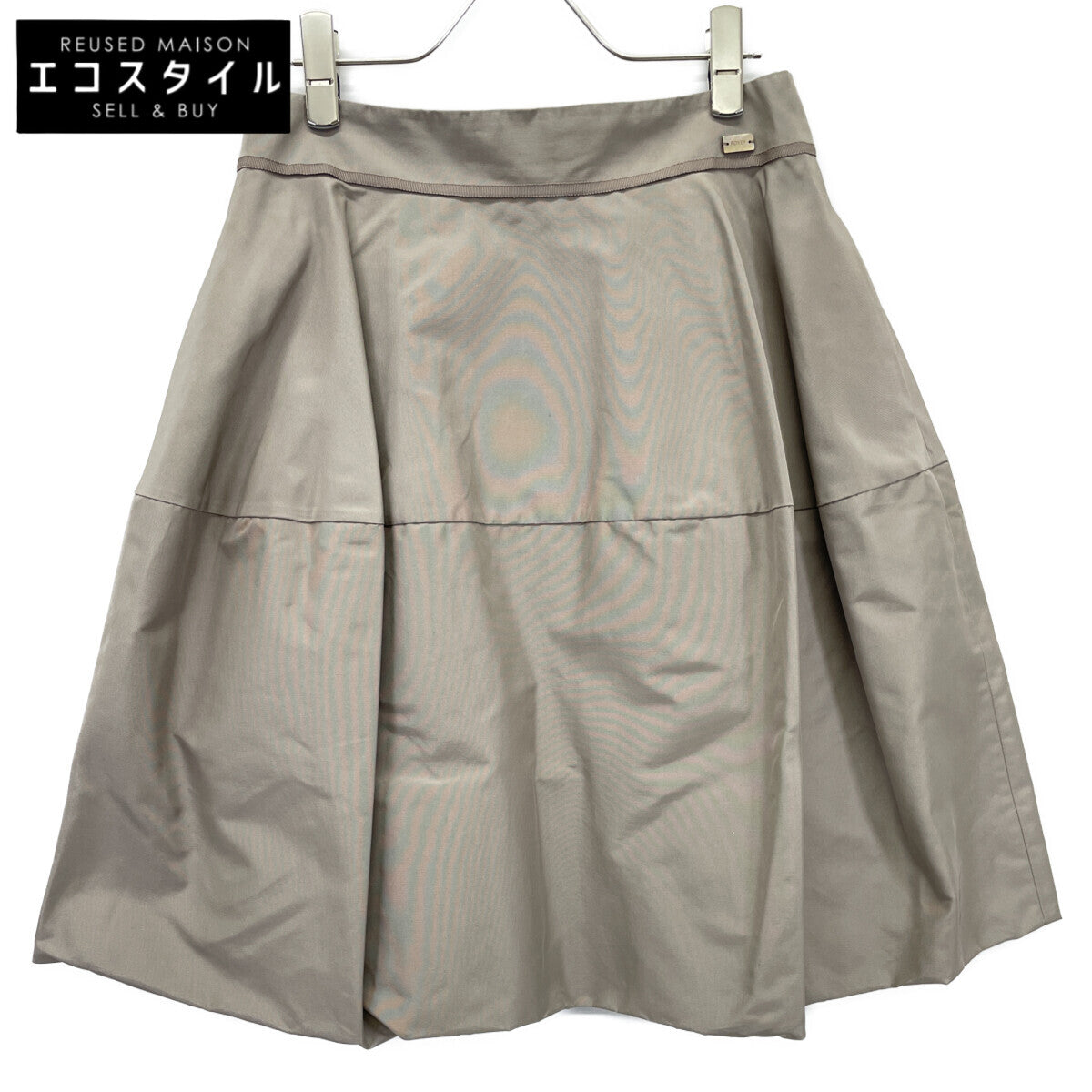FOXEY Foxey 33308 Beige Silk Balloon Skirt Skirt 40 Ladies